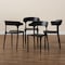 Baxton Studio Gould Modern Transtional Black Plastic Dining Chair Set , PK4 193-4PC-12024-ZORO - alternate 6
